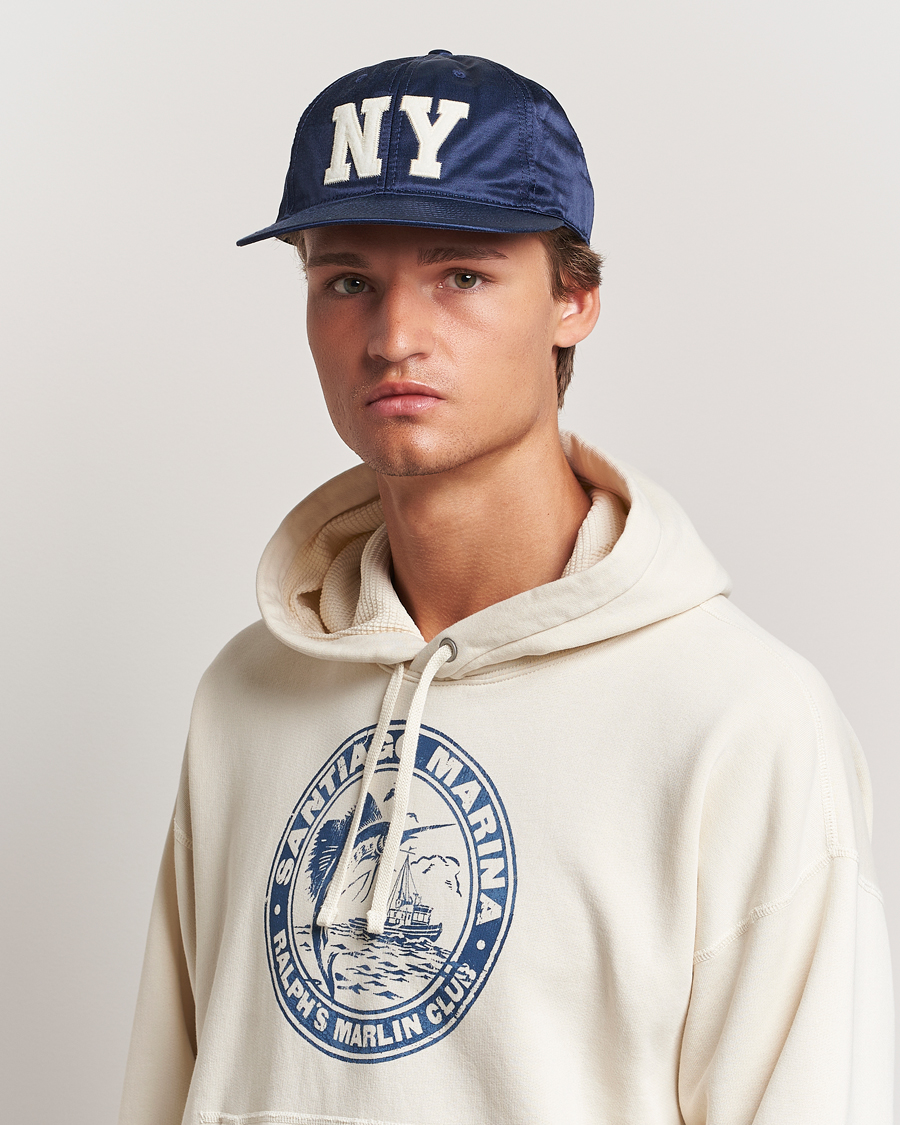 Uomini | Cappelli con visiera | Polo Ralph Lauren | NY Satin Baseball Cap Newport Navy