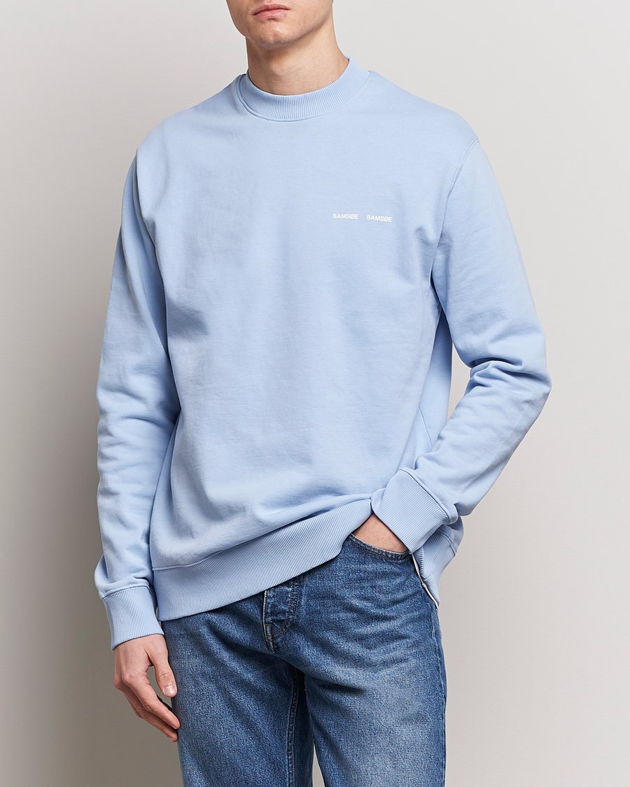 Uomini | Reparti | Samsøe Samsøe | Norsbro Crew Neck Sweatshirt Brunnera Blue