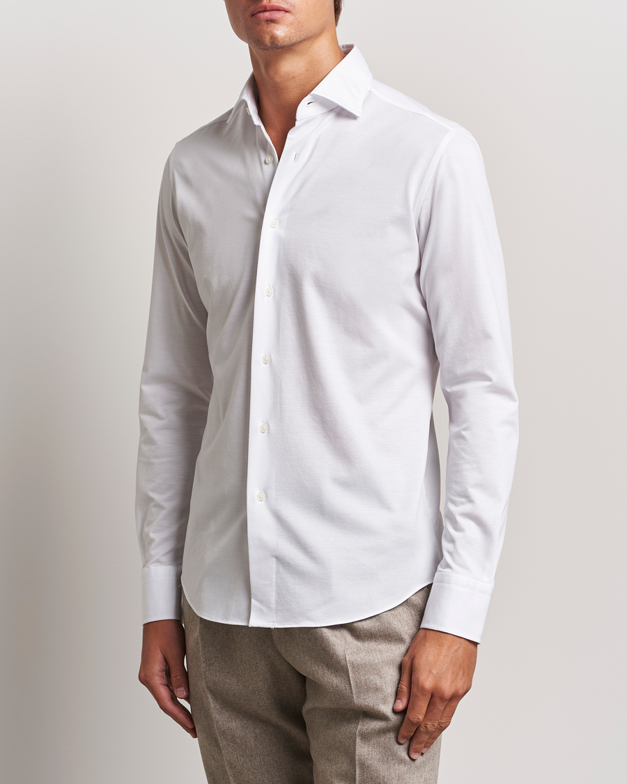 Uomini |  | Grigio | Cotton Jersey Shirt White