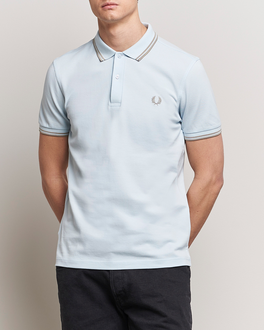 Uomini |  | Fred Perry | Twin Tipped Polo Shirt Light Ice