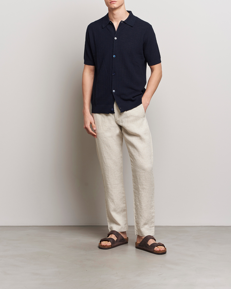 Uomini | Pantaloni | NN07 | Theo Linen Trousers Oat