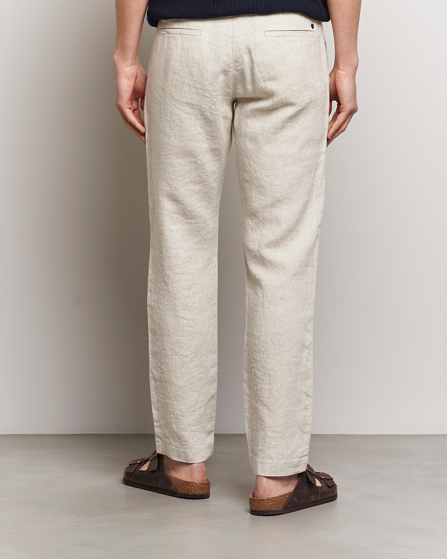 Uomini | Pantaloni | NN07 | Theo Linen Trousers Oat