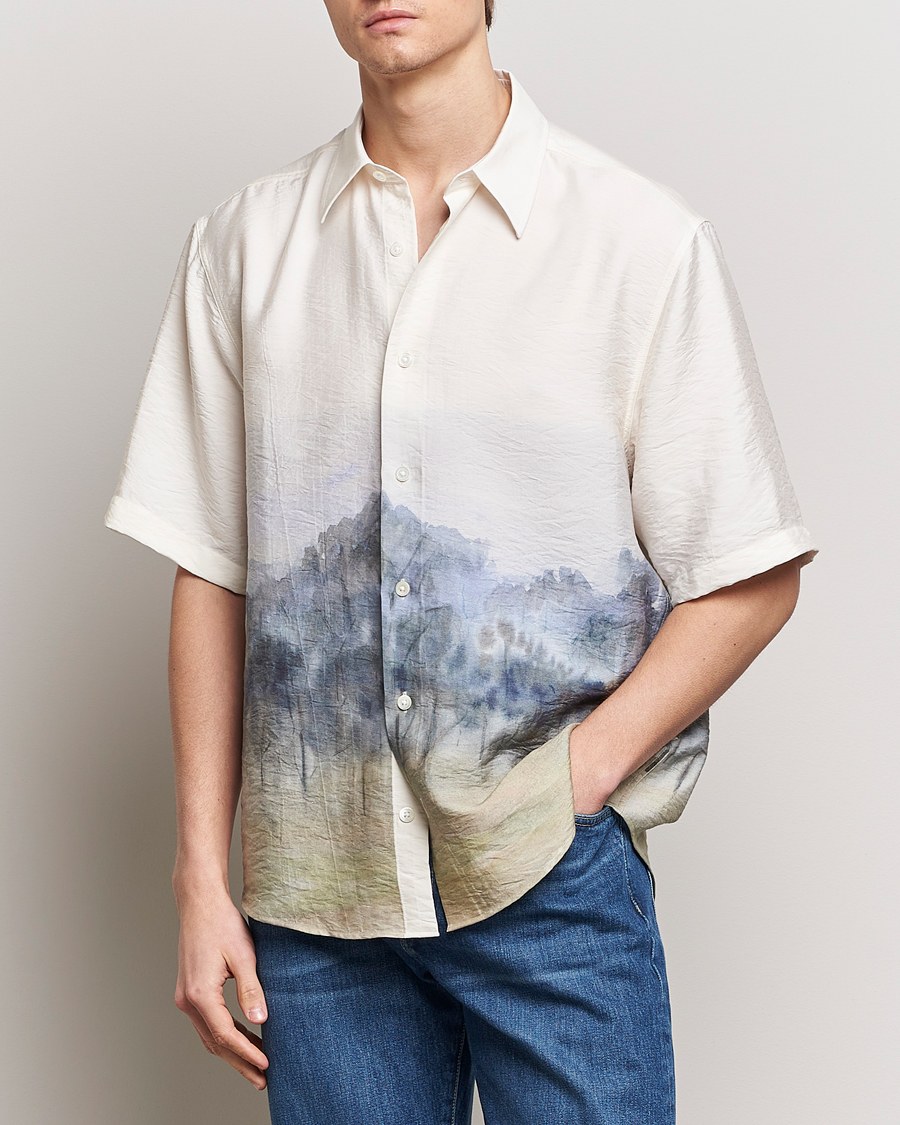 Uomini | Offerta stagionale | NN07 | Quinsy Printed Short Sleeve Shirt White Multi