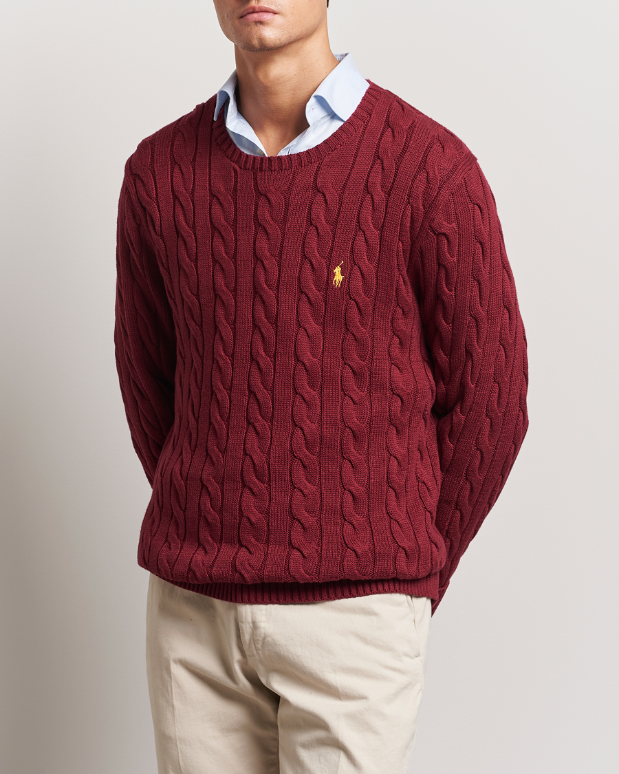 Uomini |  | Polo Ralph Lauren | Cotton Cable Pullover Red Carpet