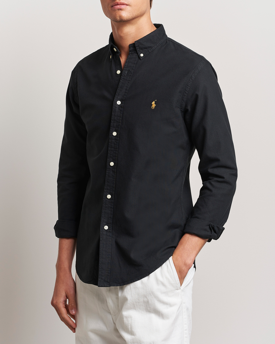 Uomini |  | Polo Ralph Lauren | Slim Fit Oxford Shirt Polo Black