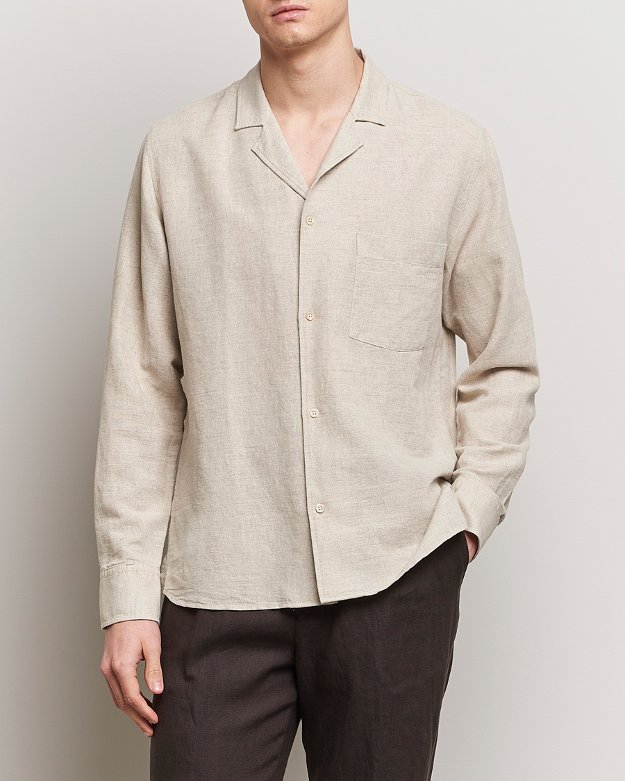 Uomini | Offerta stagionale | Oscar Jacobson | Helios Reg Shirt Beige