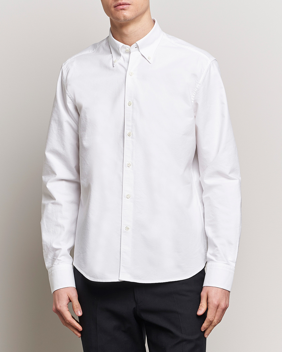 Uomini | Camicie oxford | Oscar Jacobson | Reg Fit BD Casual Oxford Optical White