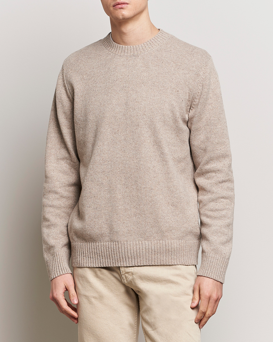 Uomini | Abbigliamento | A.P.C. | Pull Lucien Wool Knitted Sweater Beige