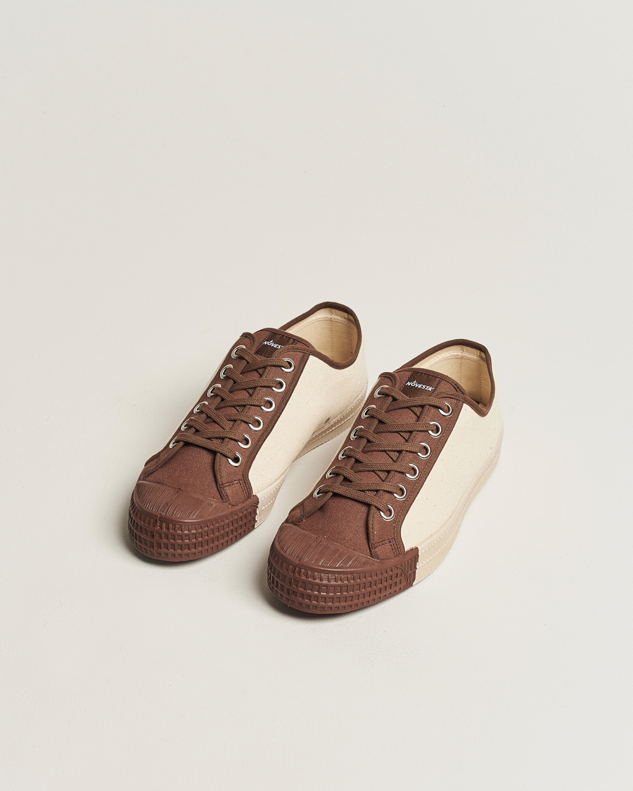 Uomini | Novesta | Novesta | Star Master Coloured Toe Sneaker Brown/Wheat