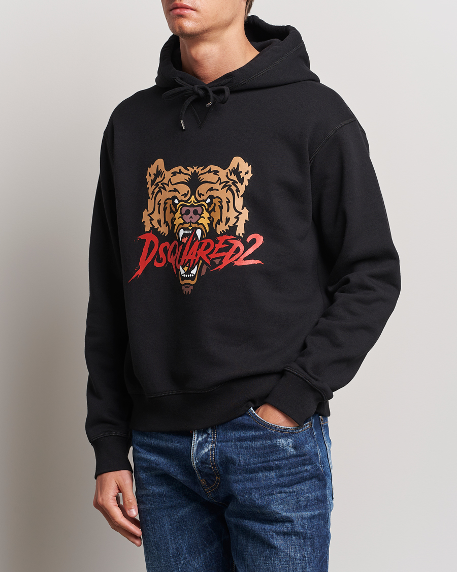 Uomini | Dsquared2 | Dsquared2 | Bear Hoodie Black