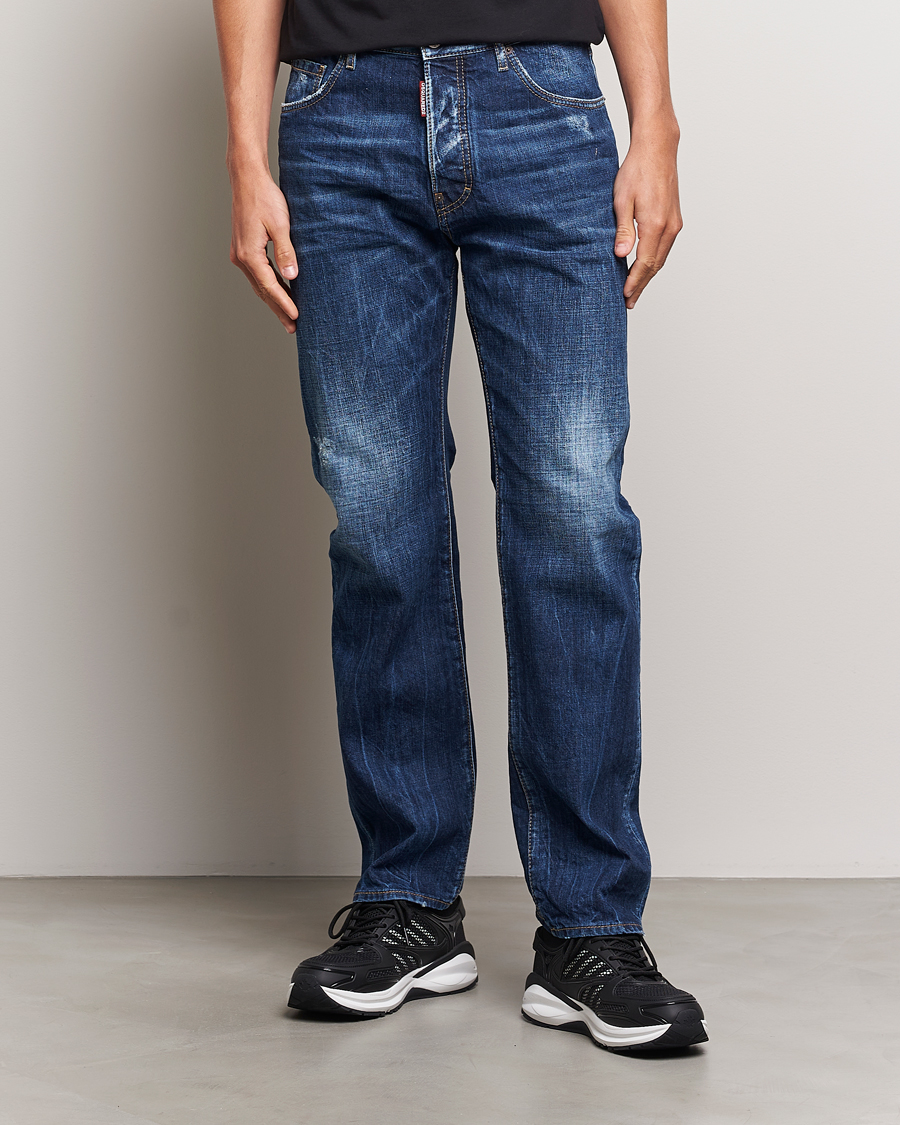 Uomini |  | Dsquared2 | 642 Loose Jeans Medium Blue