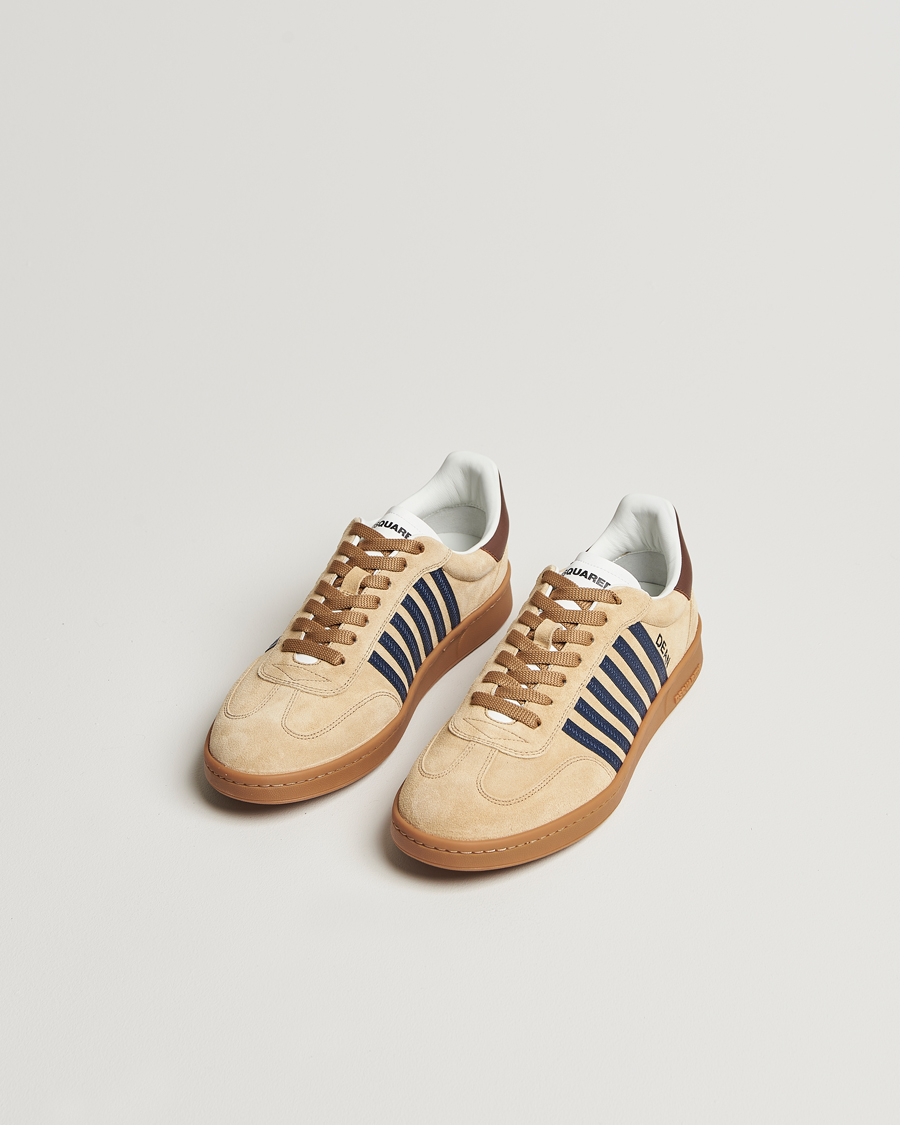 Uomini | Sneakers basse | Dsquared2 | Boxer Sneakers Beige/Blue