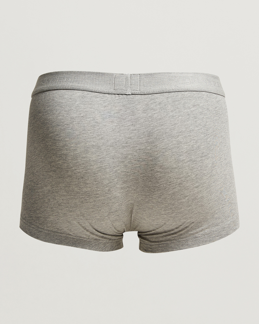 Uomini | Reparti | Sunspel | 3-Pack Cotton Stretch Trunk Grey