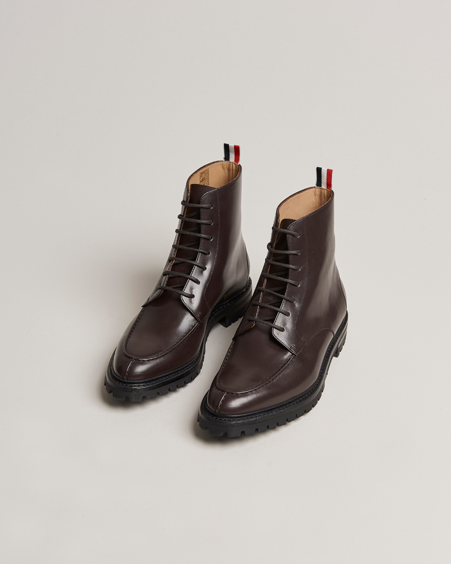 Uomini | Scarpe invernali | Thom Browne | Apron Stitch Commando Boots Brown