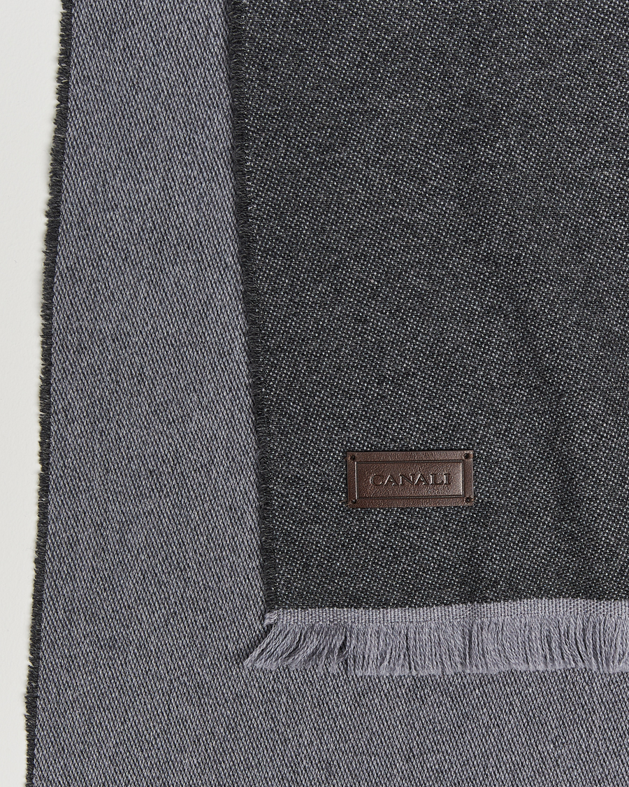 Uomini |  | Canali | Wool/Cashmere Scarf Grey Melange