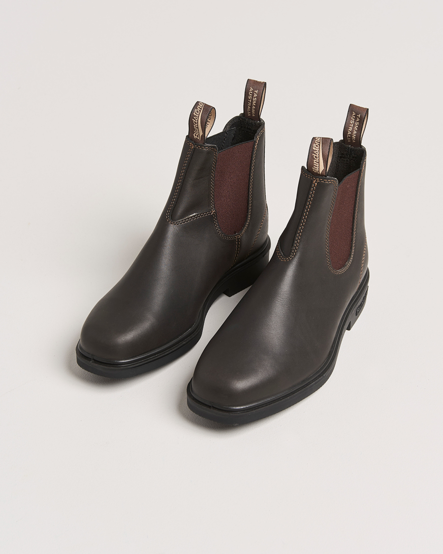 Uomini |  | Blundstone | 062 Dress Leather Chelsea Boot Stout Brown