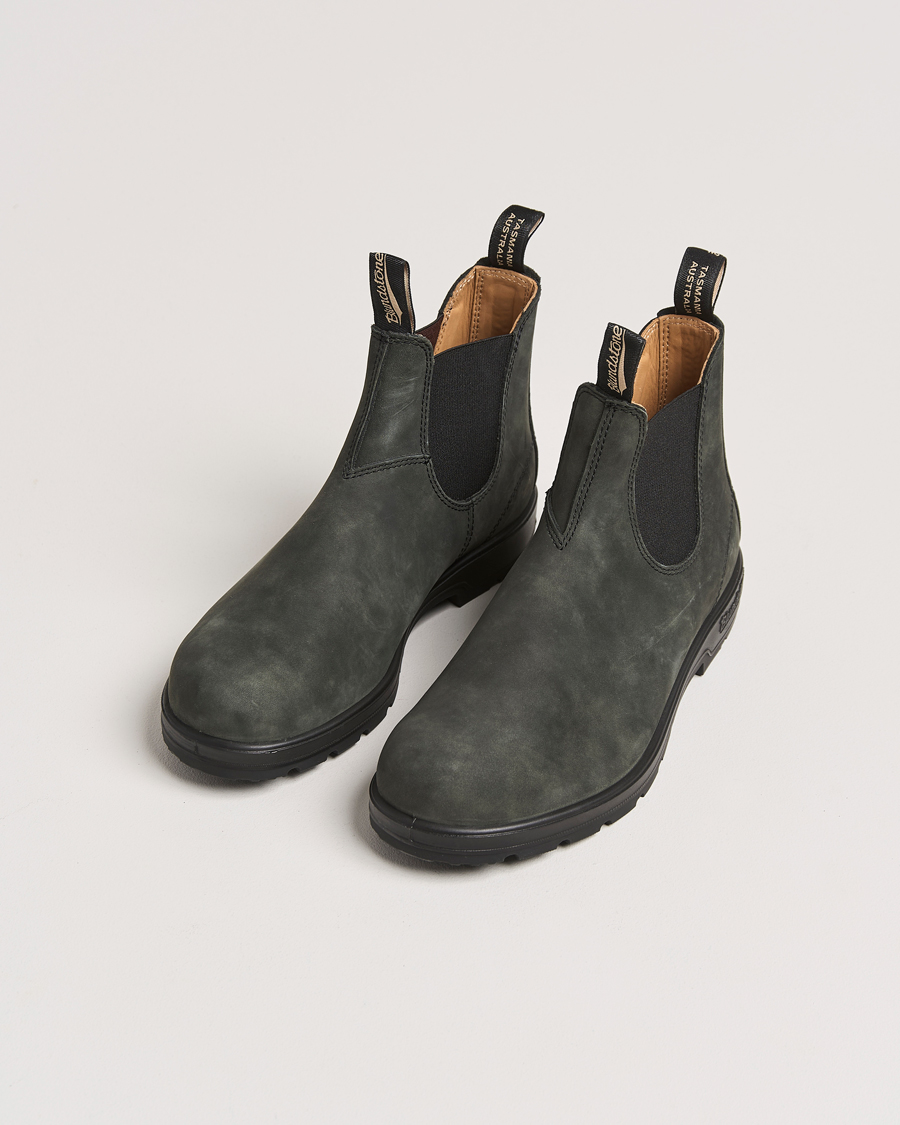 Uomini | Business & Beyond - Casual | Blundstone | 587 Classic Leather Chelsea Boot Rustic Black