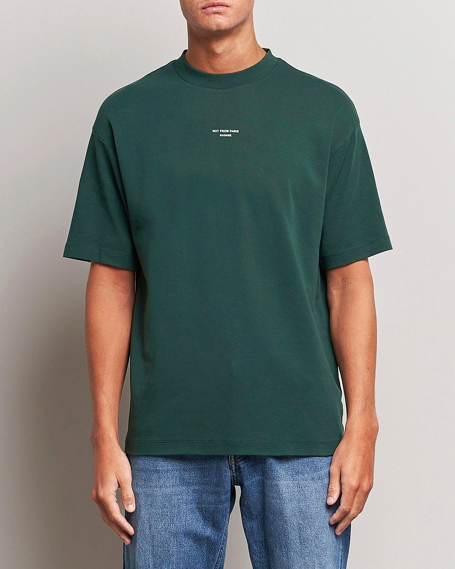 Uomini |  | Drôle de Monsieur | Classic Slogan T-Shirt Dark Green