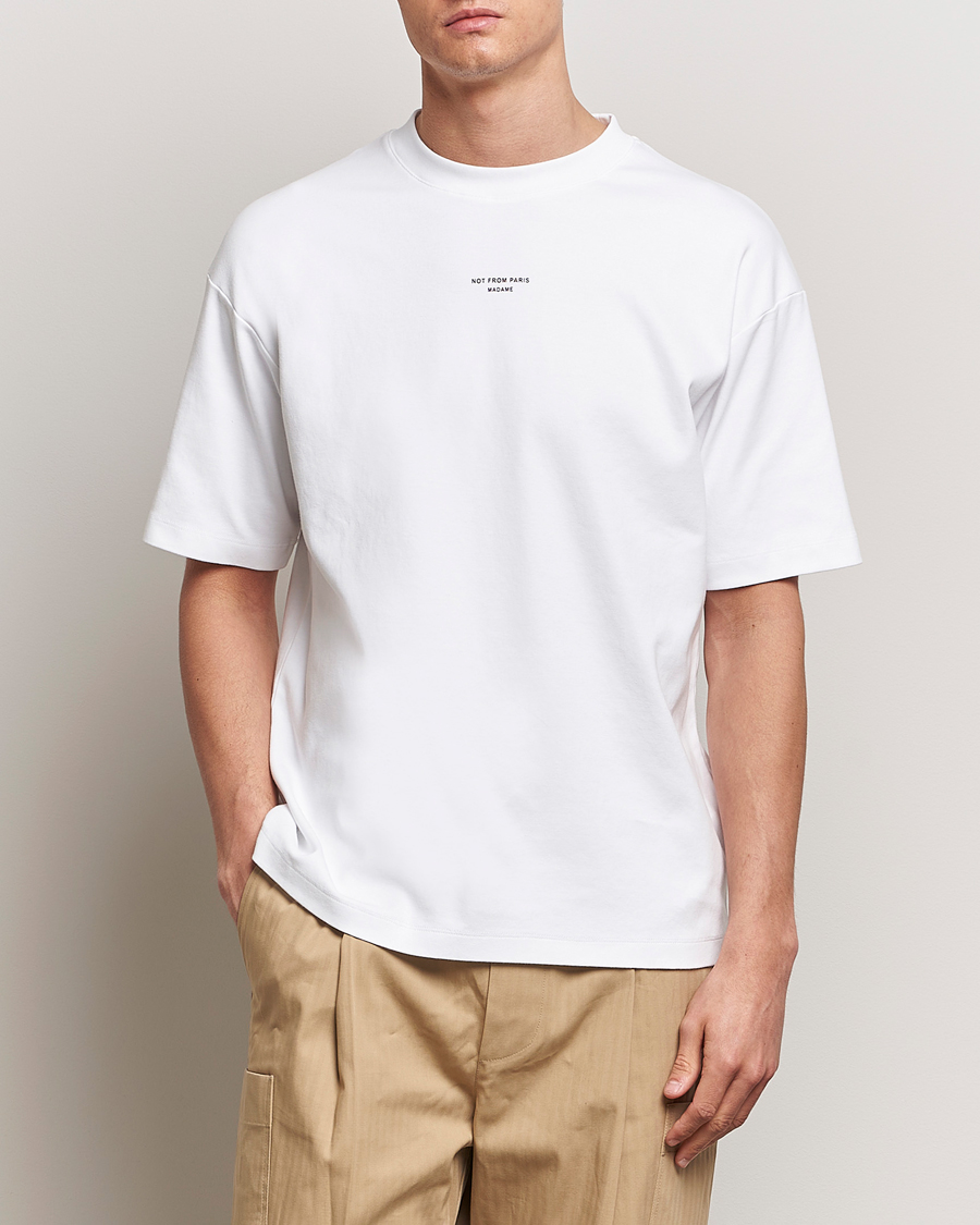 Uomini | Camicie a maniche corte | Drôle de Monsieur | Classic Slogan T-Shirt Optic White