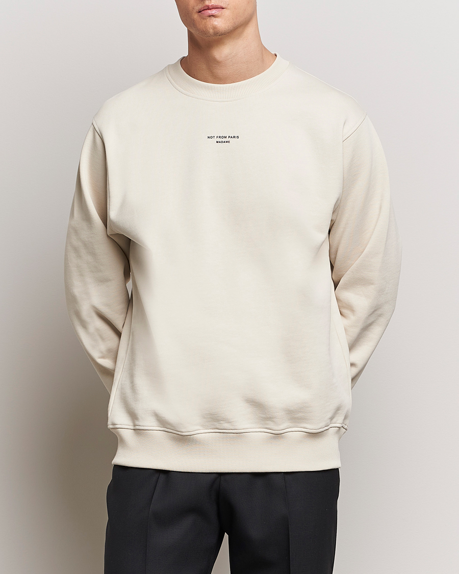 Uomini | Drôle de Monsieur | Drôle de Monsieur | Classic Slogan Sweatshirt Mastic