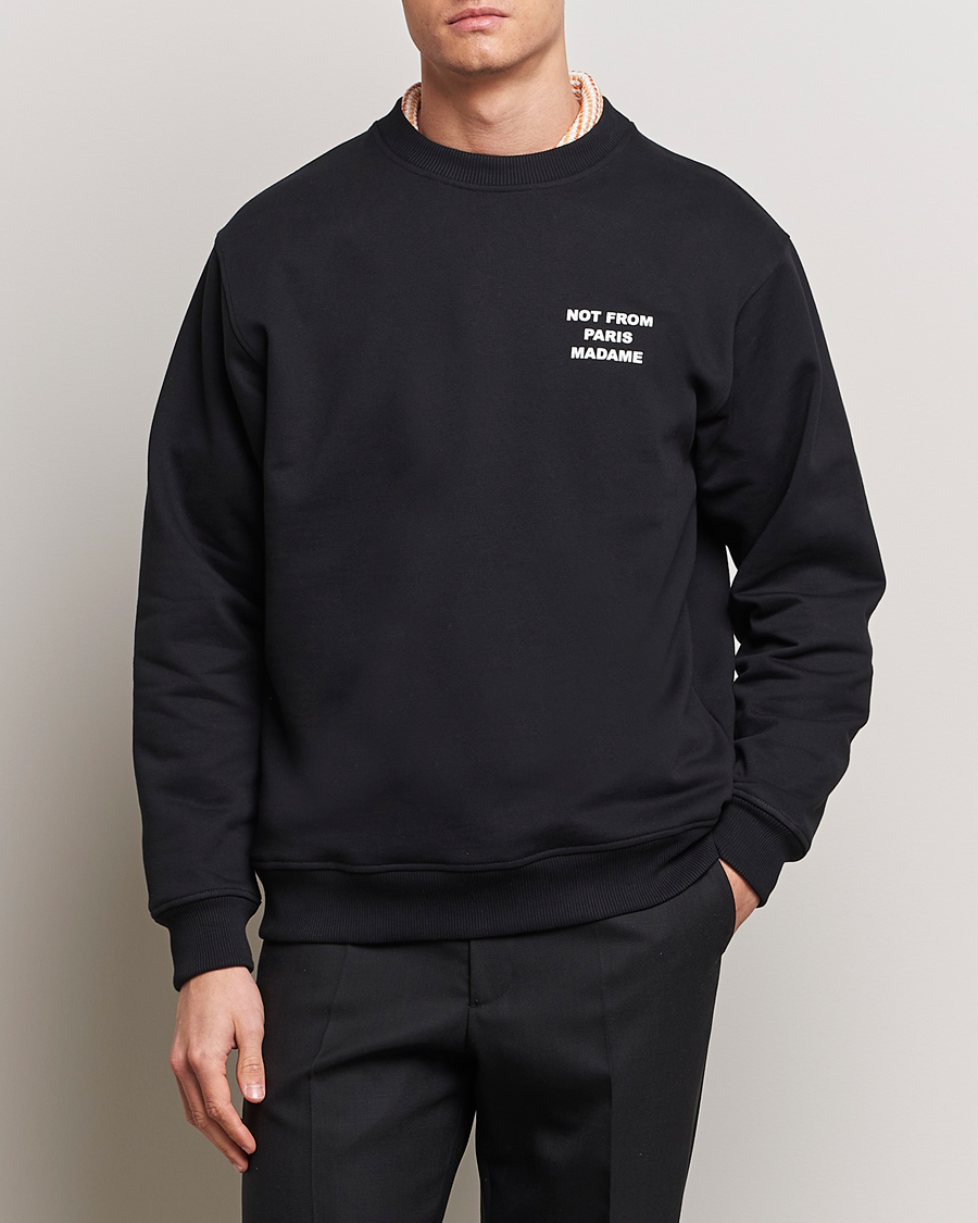 Uomini | Drôle de Monsieur | Drôle de Monsieur | Slogan Sweatshirt Black