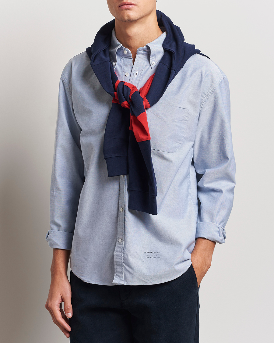 Uomini | GANT | GANT 240 Mulberry Street | Regular Fit US Oxford Shirt Blue Water