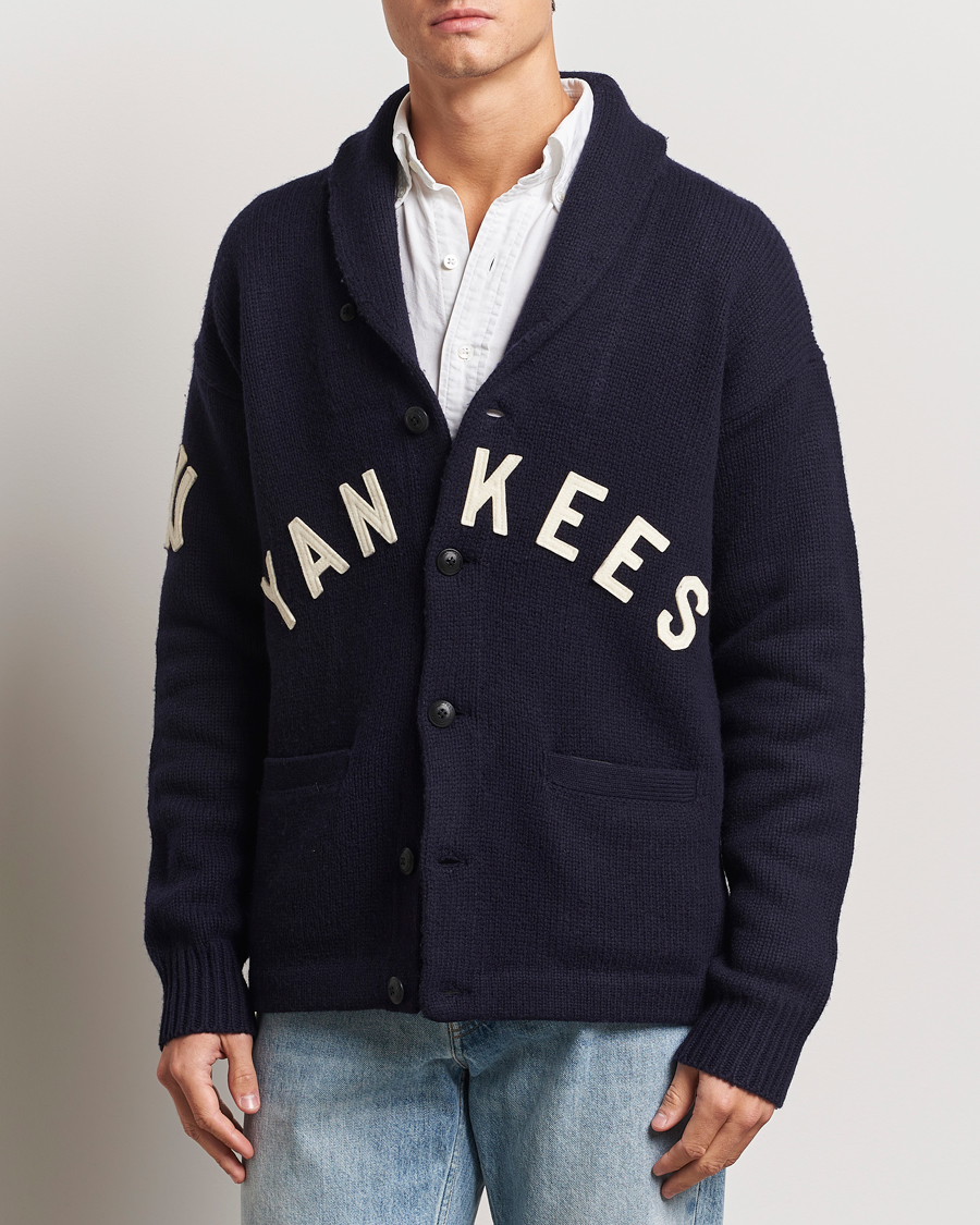 Uomini |  | Polo Ralph Lauren | MLB Yankees Cardigan Aviator Navy Combo