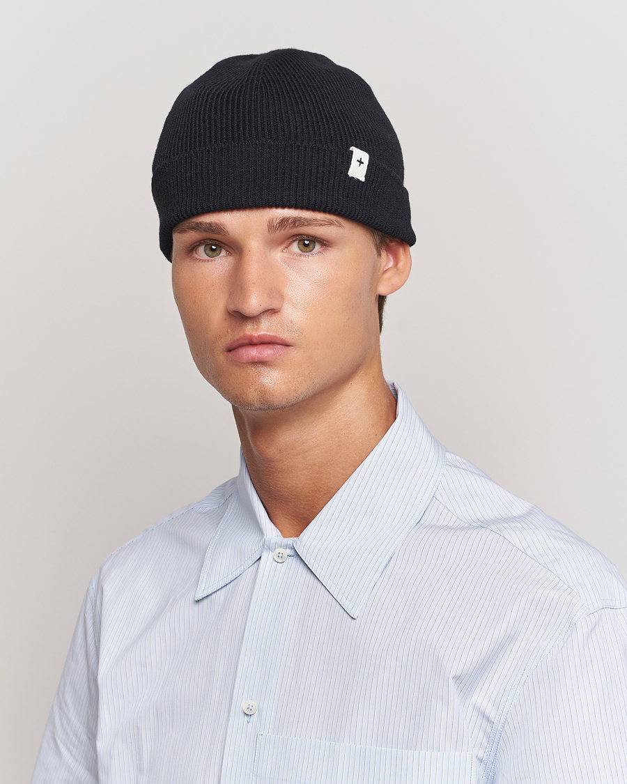 Uomini | Jil Sander | Jil Sander | Merino Wool Rib Beanie Black