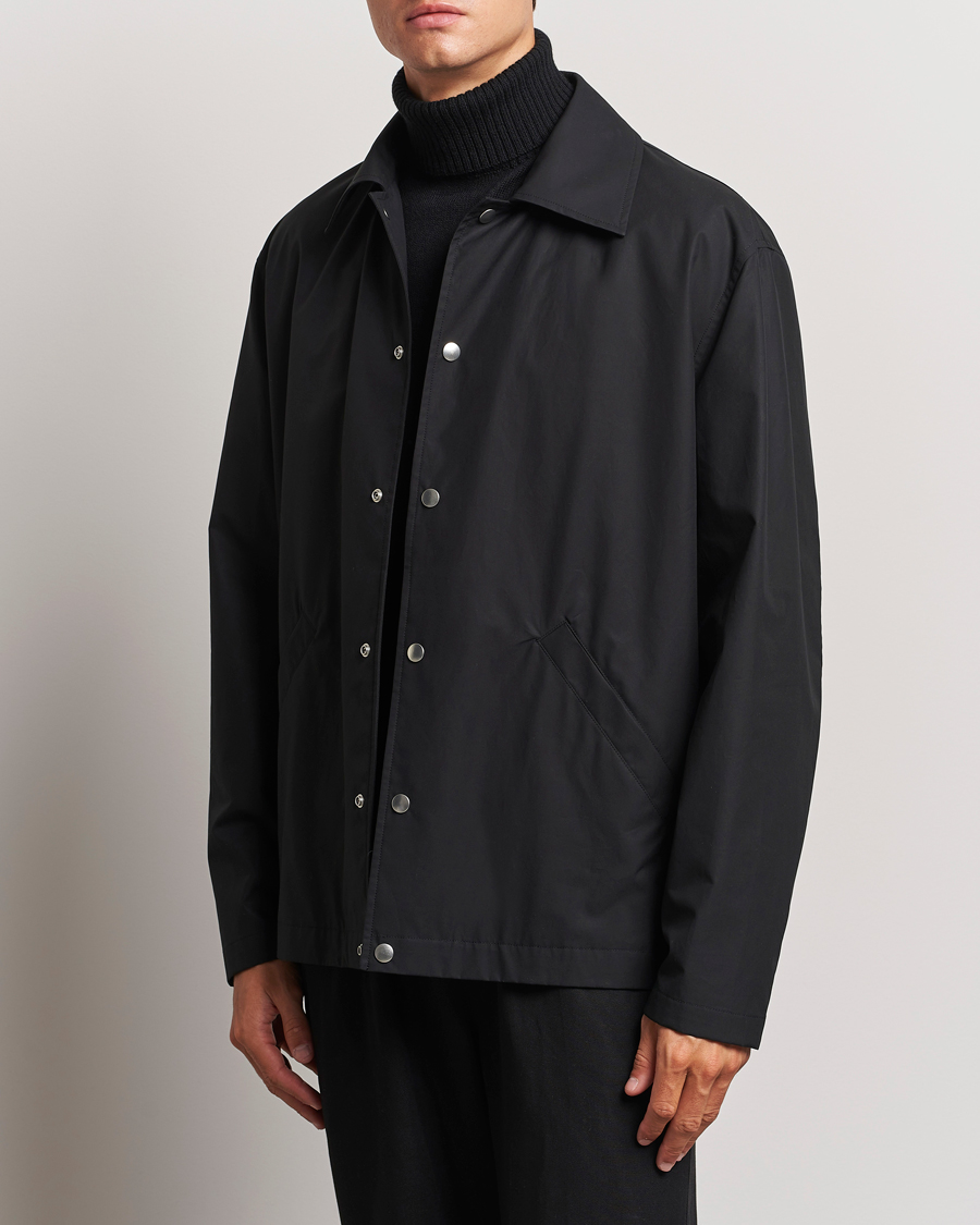 Uomini | Jil Sander | Jil Sander | Back Printed Coach Jacket Black