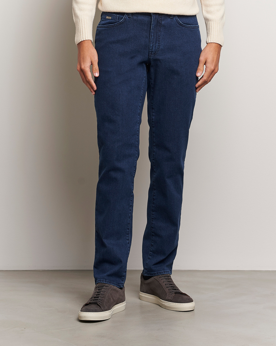 Uomini | Straight leg | Brax | Cadiz Premium Flex Denim Dark Blue