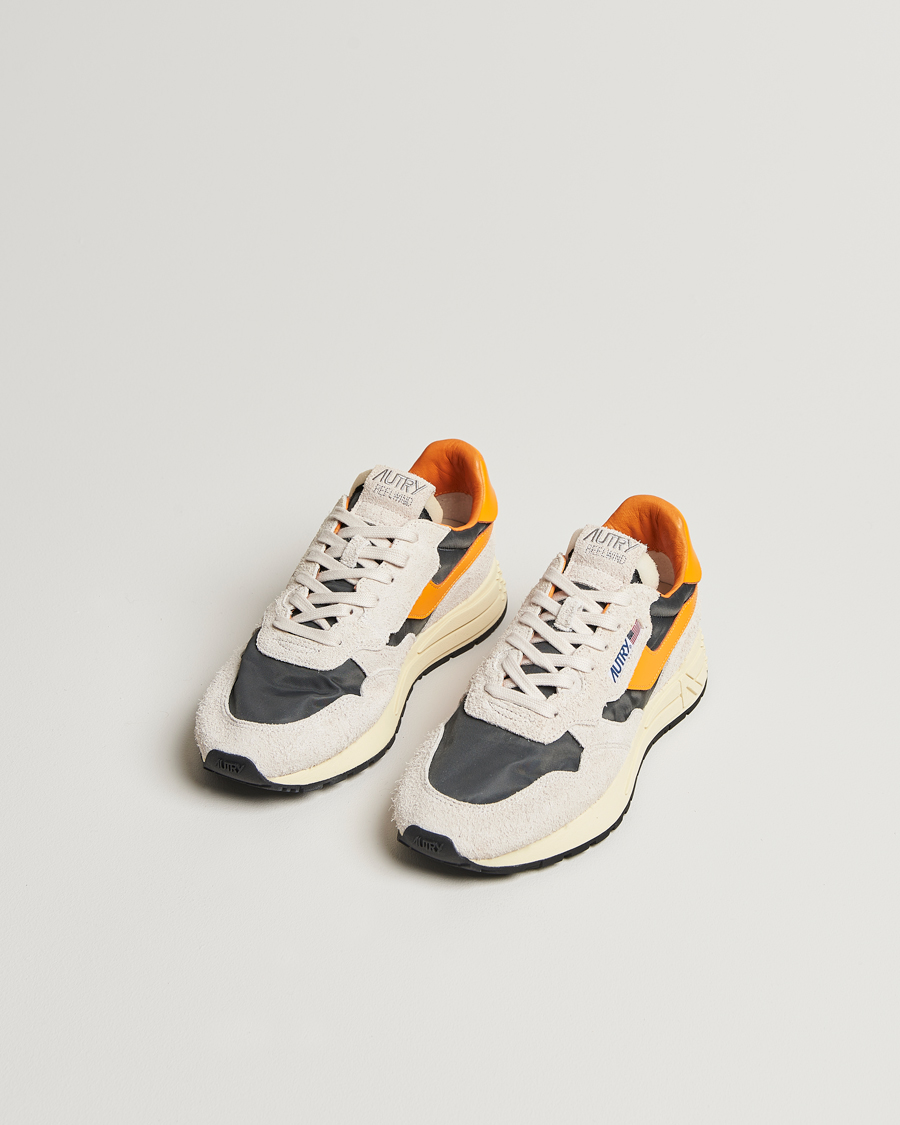 Uomini | Sneakers | Autry | Reelwind Running Sneaker White/Grey/Orange