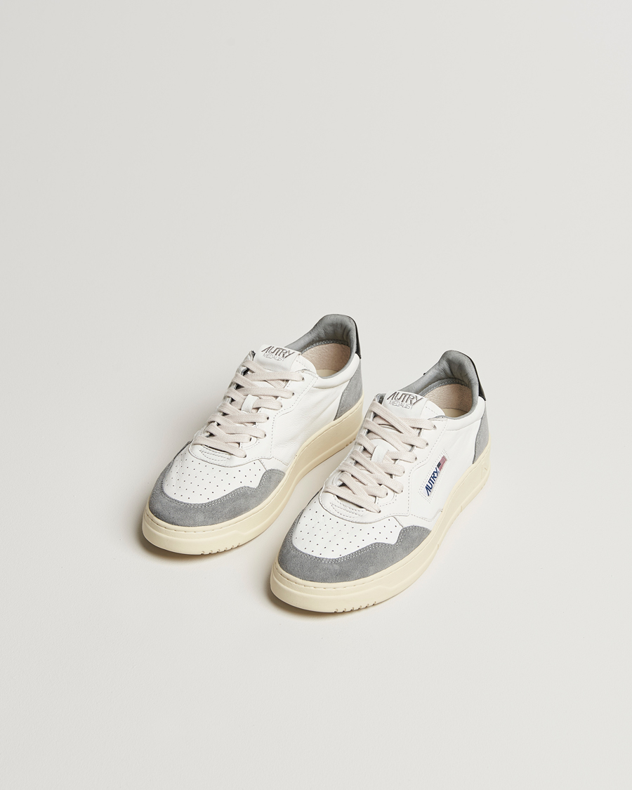 Uomini | Scarpe | Autry | Medalist Low Goat Leather/Suede Sneaker Grey/Black