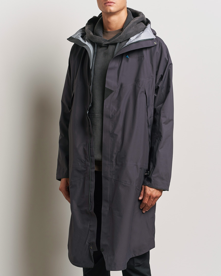 Uomini | Giacche | Klättermusen | Syr Waterproof Hood Parka Raven