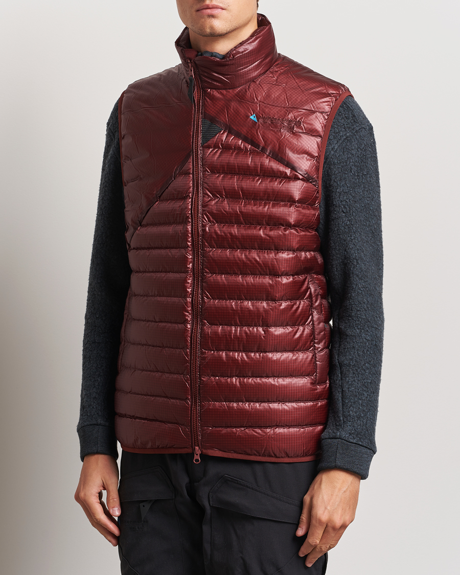 Uomini | Giacche | Klättermusen | Lopt Lightweight Down Vest Madder Red