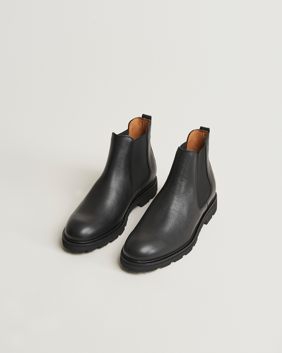 Uomini | Business & Beyond | UBR | Thunder Chelsea Leather Boot Black