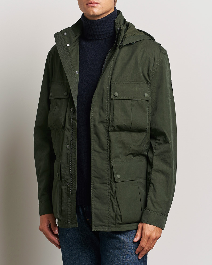 Uomini | Best of British | Belstaff | Drome Field Jacket Tile Green