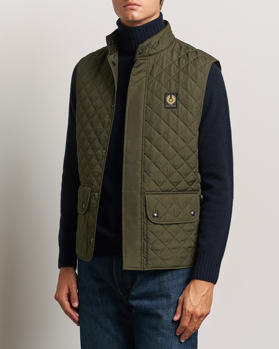 Uomini | Best of British | Belstaff | Icon Gilet Faded Olive