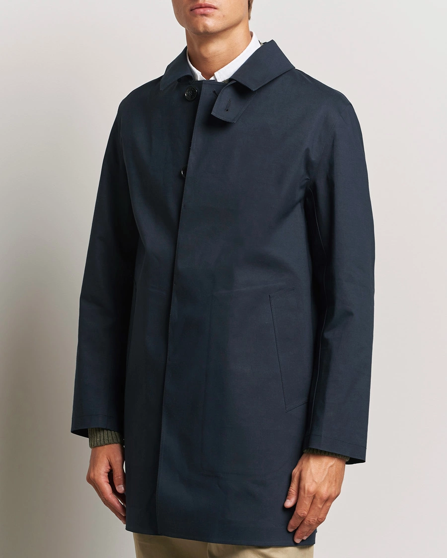 Uomini | Cappotti | Mackintosh | Dunkeld Short Coat Navy