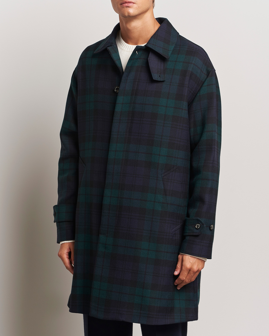 Uomini | Giacche autunnali | Mackintosh | Wool Soho Tartan Coat Blackwatch