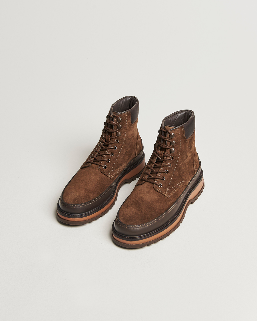 Uomini |  | GANT | Clefton Felt Lined Suede Boot Tobacco Brown