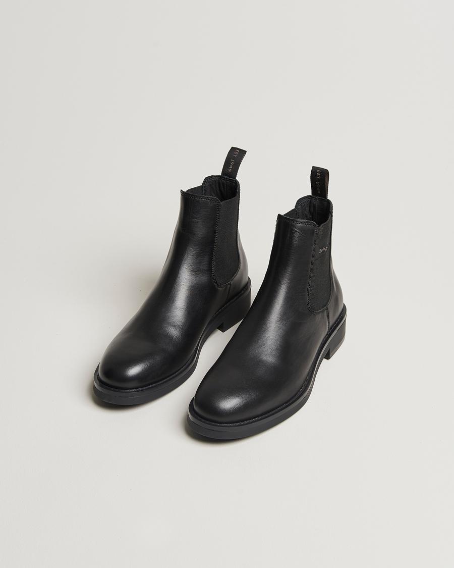 Uomini |  | GANT | Prepdale Leather Chelsea Boot Black