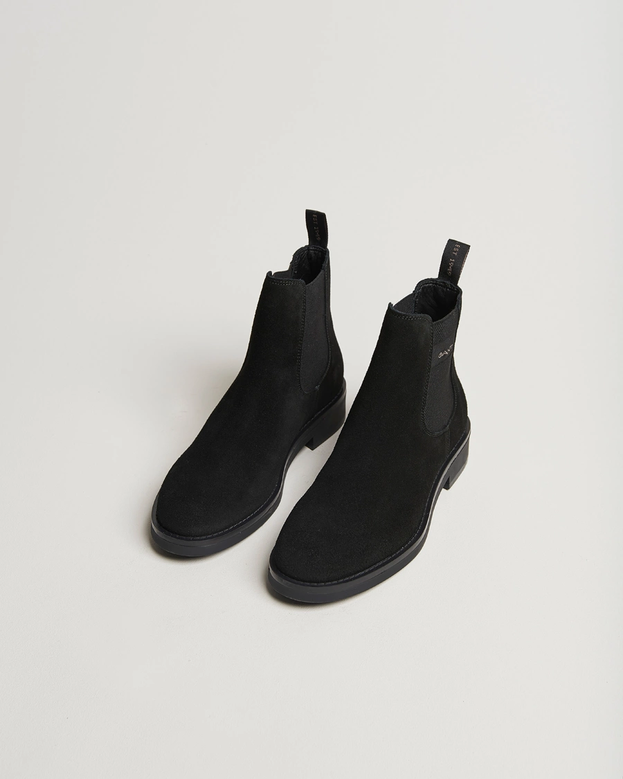 Uomini | GANT | GANT | Prepdale Suede Chelsea Boot Black