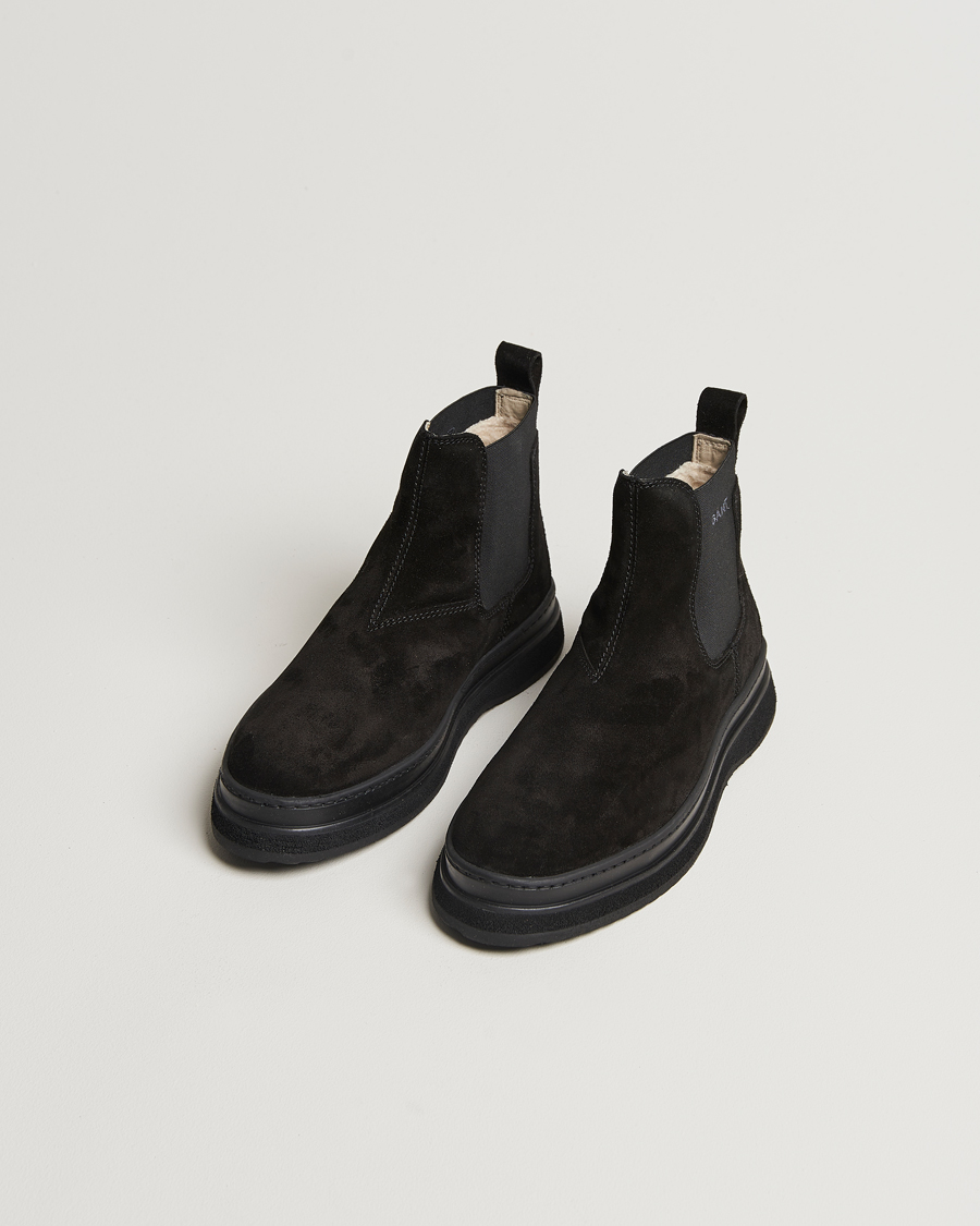 Uomini | GANT | GANT | Blistown Shearling Suede Chelsea Boot Black