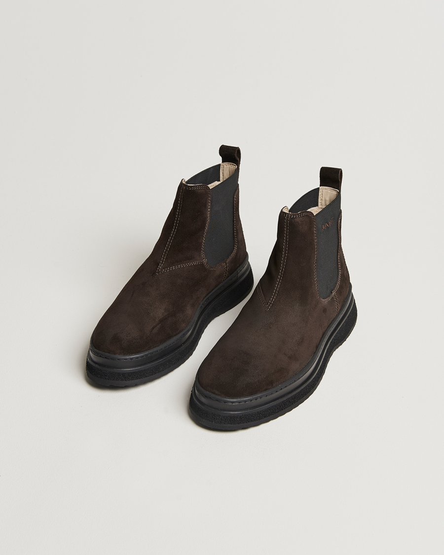 Uomini | Scarpe scamosciate | GANT | Blistown Shearling Suede Chelsea Boot Espresso Brown