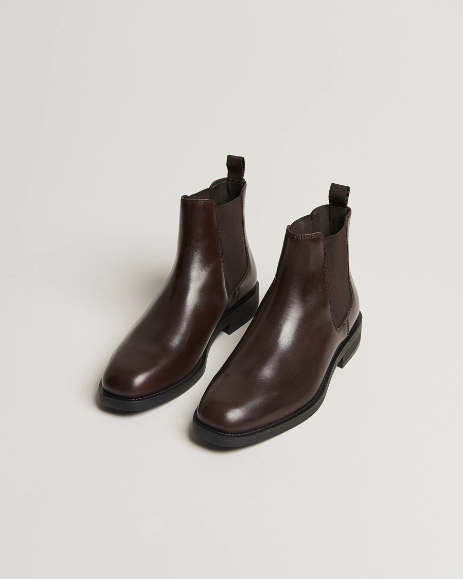 Uomini | Stivali chelsea | GANT | Rizmood Leather Chelsea Boot Dark Brown