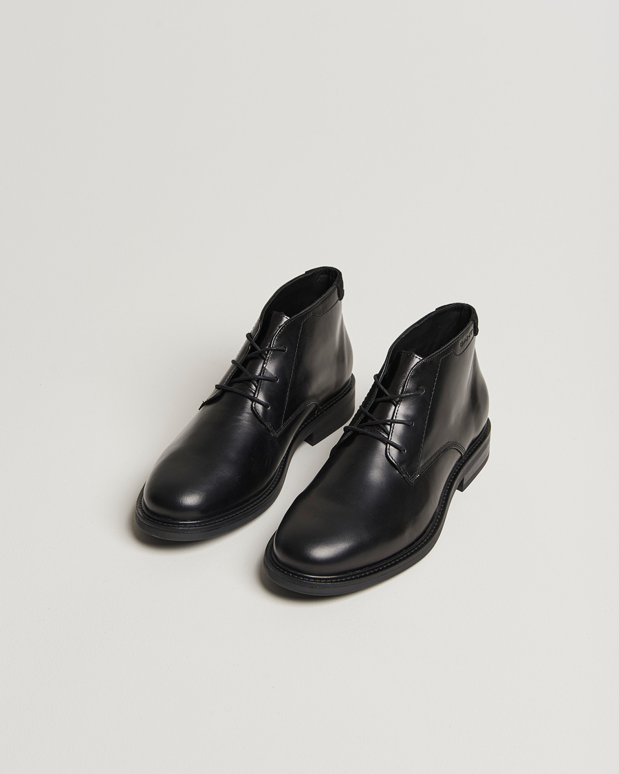 Uomini | Stivali neri | GANT | St Fairkon Chukka Leather Boot Black