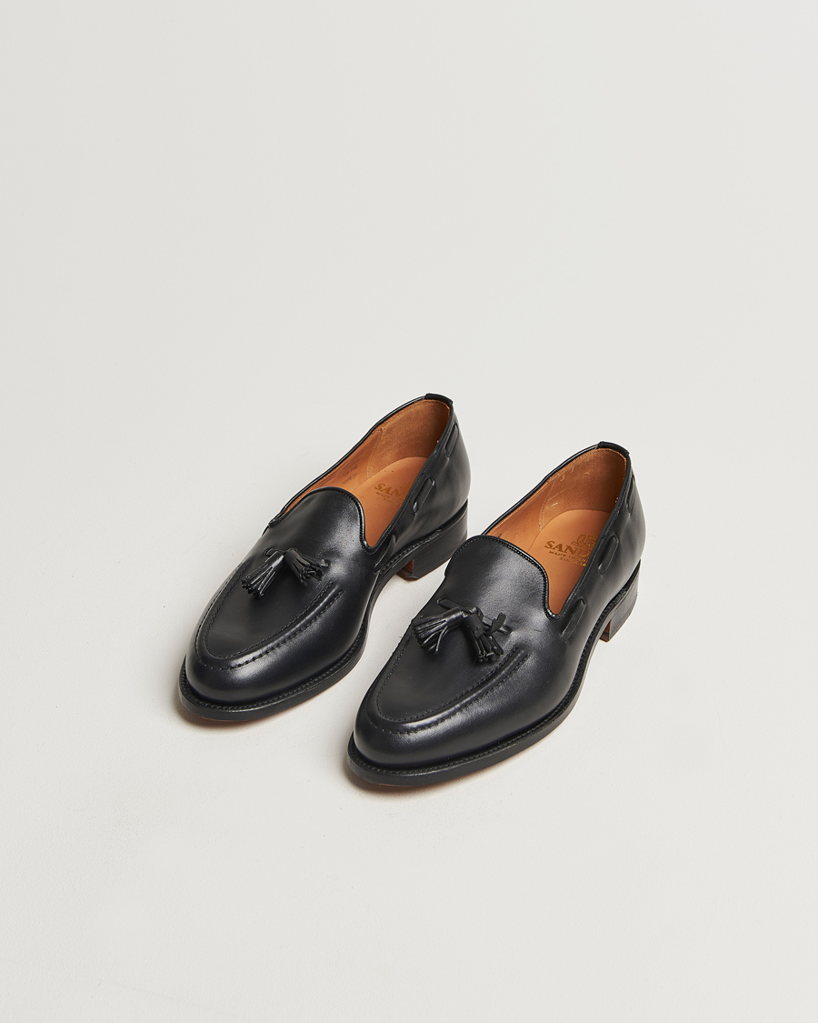 Uomini | Sanders | Sanders | Finschley Calf Tassel Loafer Black