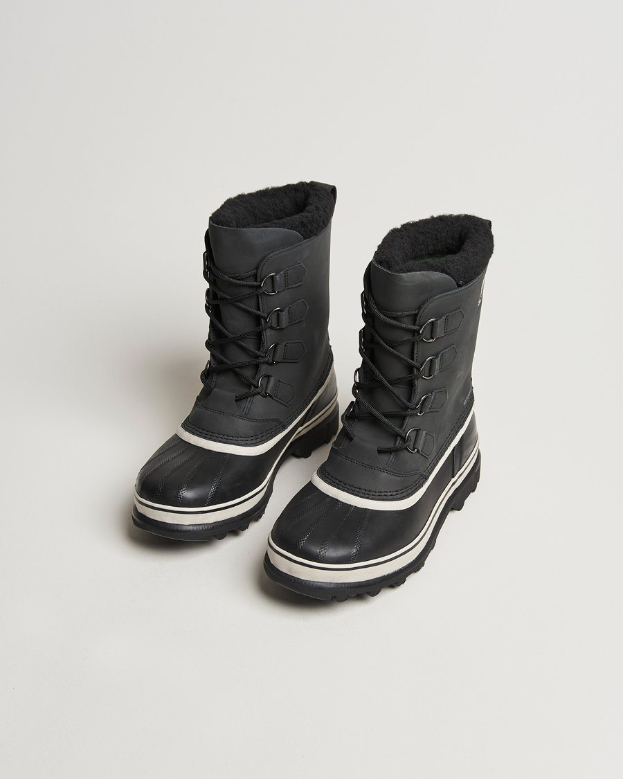 Uomini | Scarpe invernali | Sorel | Caribou WP Felt Lined Leather Boots Black