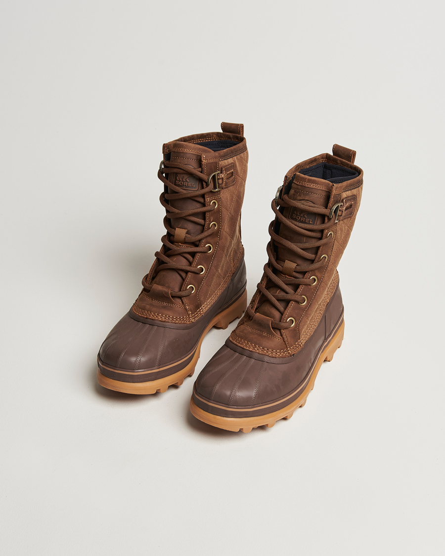 Uomini | Scarponi da trekking | Sorel | Caribou Royal WP Canvas Boots Velvet Tan