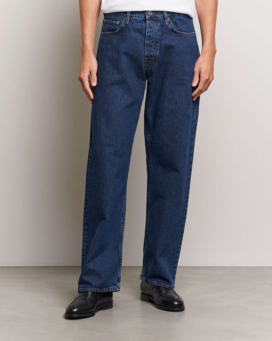 Uomini | Sunflower | Sunflower | Loose Jeans Rinse Blue